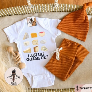 Cheese lover Bodysuit, funny cheese gouda Swiss blue mozzarella cheese kids shirt, funny cheese baby shirt, cheese lover baby