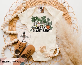 Crazy plant baby Bodysuit, plant baby houseplant monstera baby shirt, cactus plant wet plants kids shirt, funny houseplant kids tee