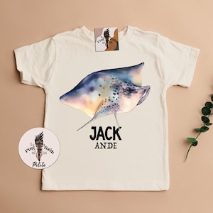 Personalized stingray kids tee, custom stingray baby shower gift, stingray baby, stingray shirt, stingray pregnancy announcement