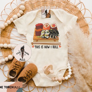 Sushi this is how I roll Bodysuit, sushi roll sashimi  asian Japanese baby, Cute soy Baby Clothes, Unisex Baby Clothes, Unisex Baby Bodysuit