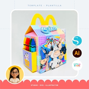 Plantilla - Caja Mc Kids  | Template - Mc Kids Box