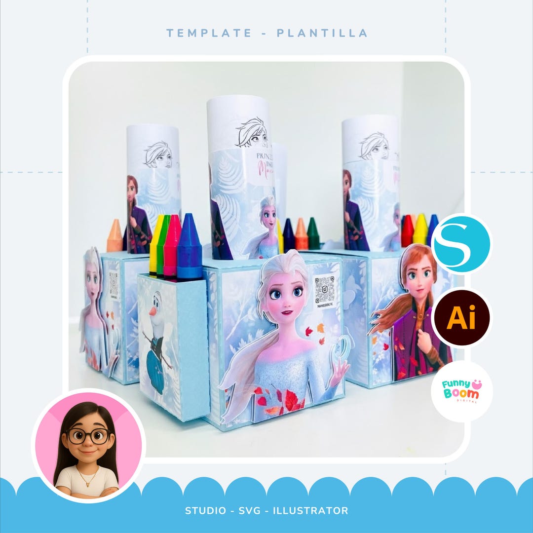 Template - Coloring Cube | Coloring Cube Template - Etsy UK