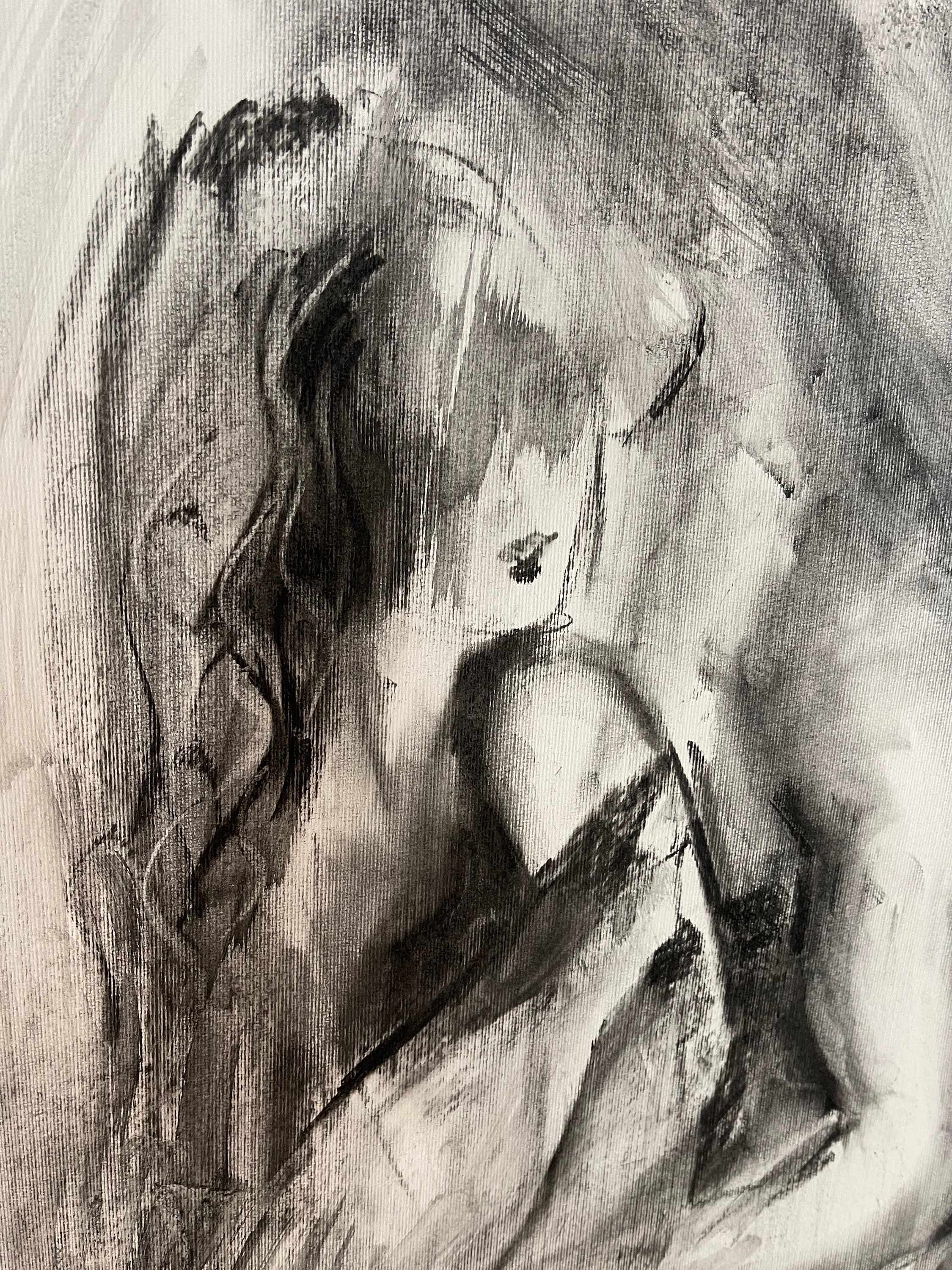 Original Drawing Large 27 5x39 Inches Romantic Art Painting Man And original-drawing-large-27-5x39-inches-romantic-art-painting-man-and