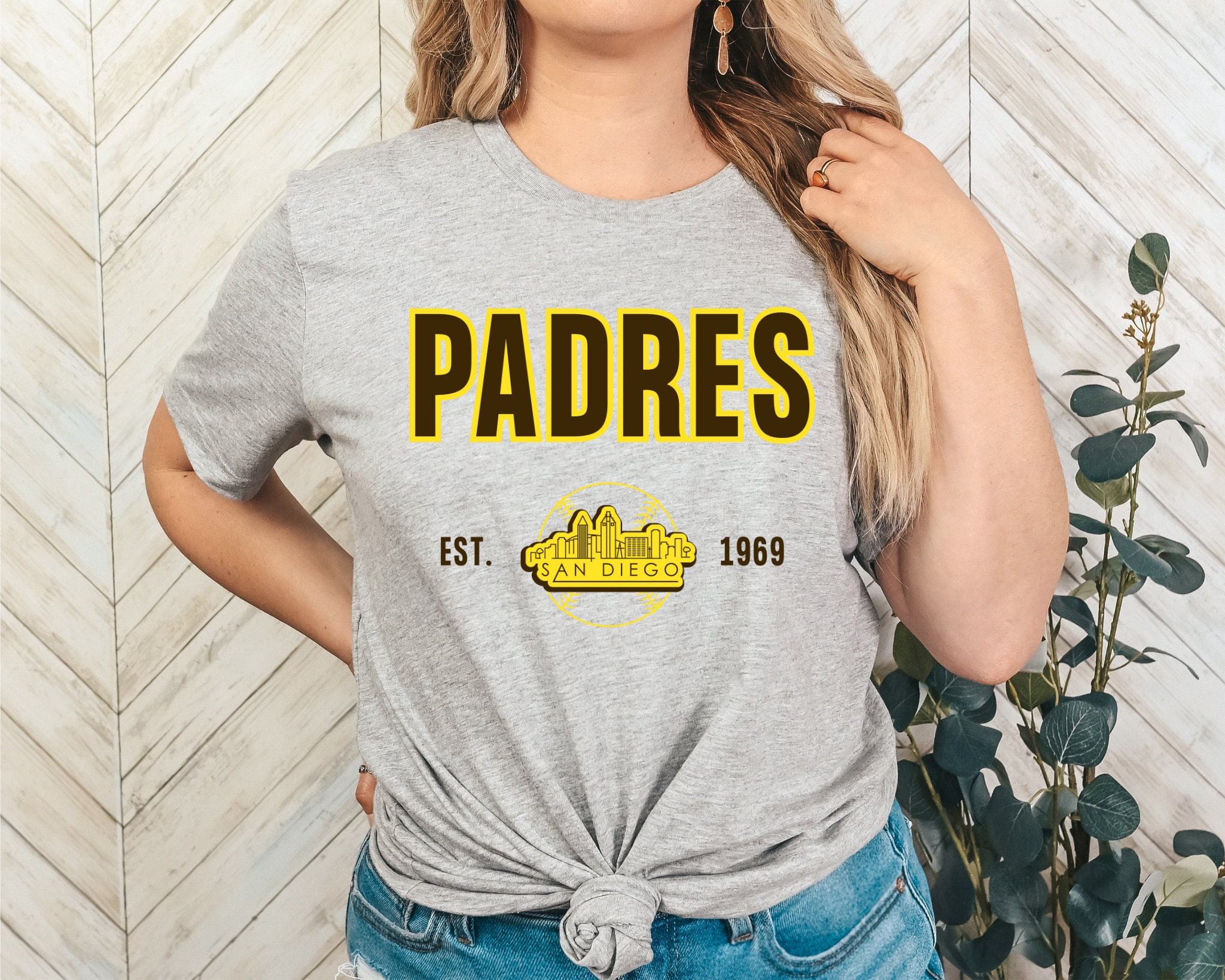 Padres Baseball T-shirt Game Day Shirts Fan Gift Tee Bats Top Faithful  Women's Mama T-shirts Love Shirt Dad Mom Mother's Father's