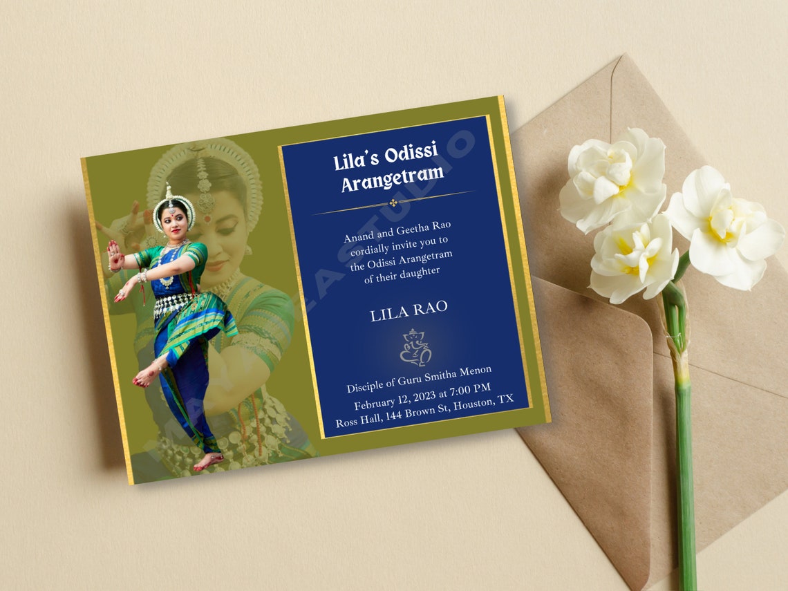 Arangetram Invitation Templatebharatanatyam Arangetram Etsy Arangetram Invitation Templatebharatanatyam Arangetram Etsy