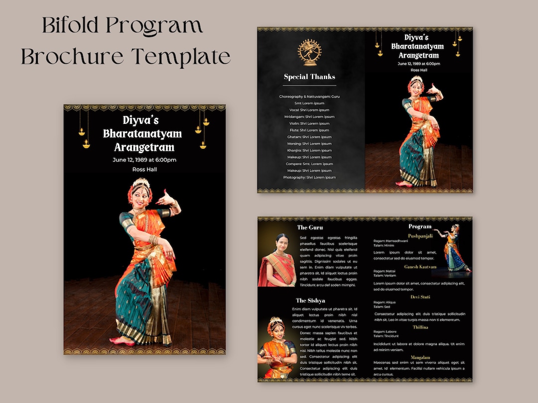 Arangetram Program Brochure Bharatanatyam Arangetram Program Etsy Arangetram Program Brochure Bharatanatyam Arangetram Program Etsy