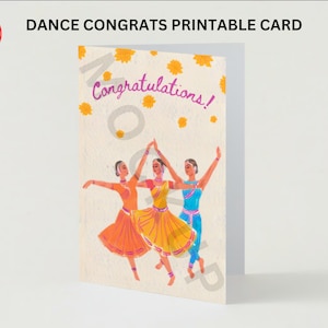 Bharatanatyam Arangetram Grußkarte, Arangetram Glückwunschkarte, Arangetram Geschenk, Arangetram Grußkarte, Bharatanatyam Geschenk