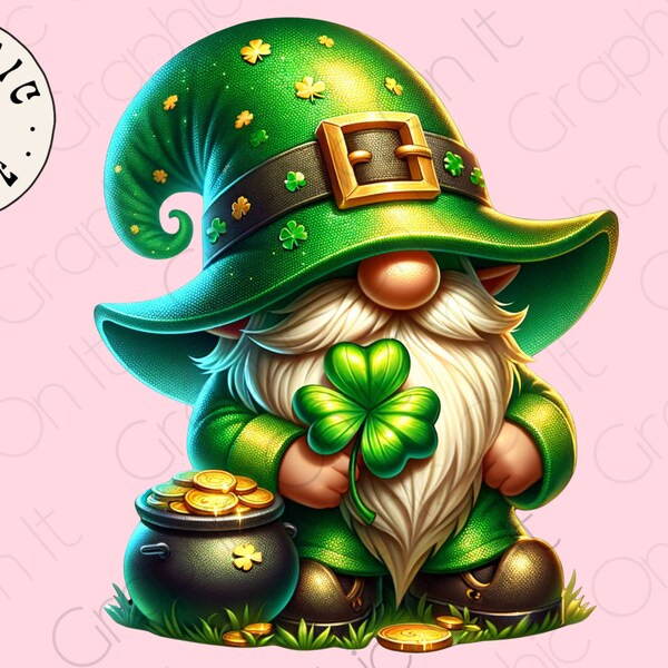 Watercolor St. Patrick’s Day Gnomes Clipart, St Patrick Gnome PNG, St. Patrick’s Day graphics,St. Patrick’s Day Png, Gnome sublimation