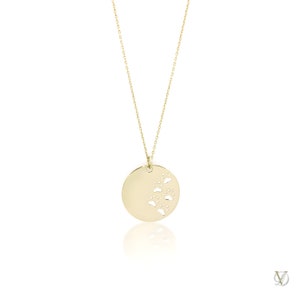 Your Favorite Paw Design Pendant in 14k Solid Gold Dainty Paw Print Necklace, Tiny Paw Print Necklace, Memorial Gift For Cat Dog Lovers
