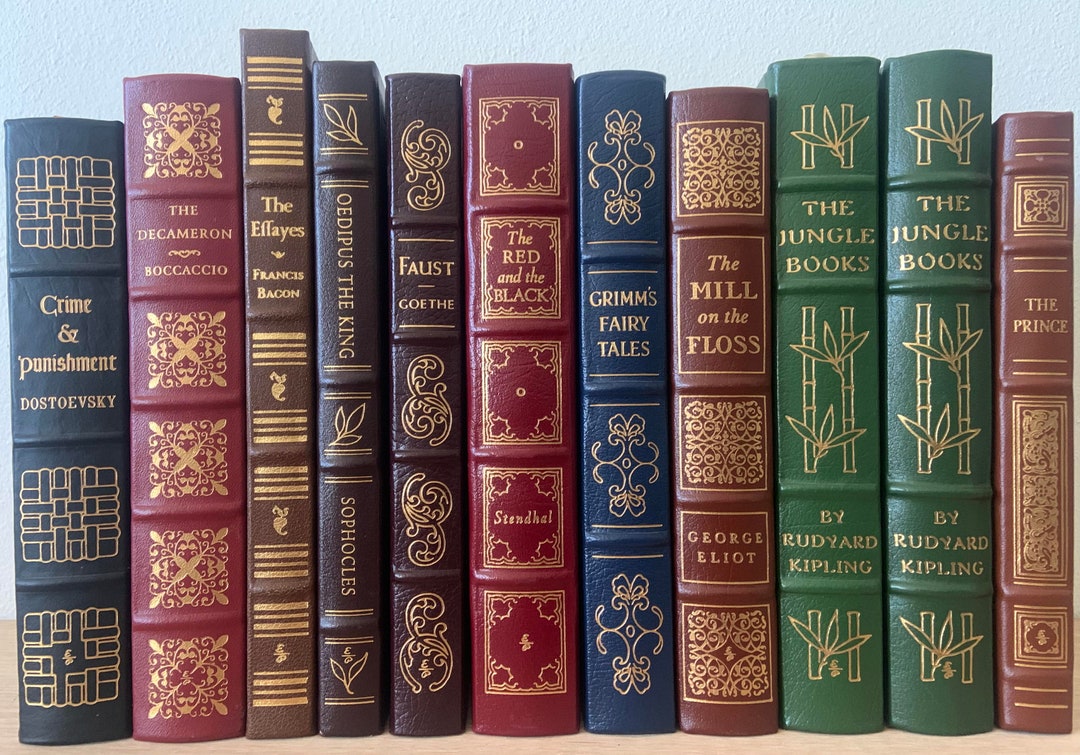 Easton Press Gilded Leatherbound Books, Vintage Classics Collector's