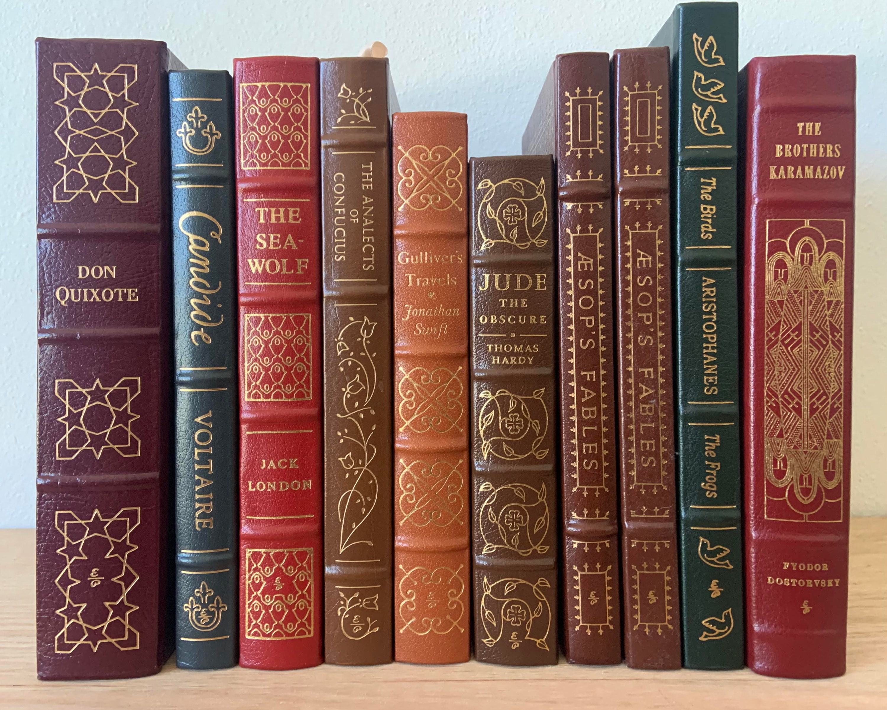 Easton Press Gilded Leatherbound Books Vintage Classics Etsy