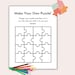 Make Your Own Puzzle Printable DIY Puzzle for Kids Create a Puzzle Make Your Own Puzzle Printable DIY Puzzle for Kids Create a Puzzle