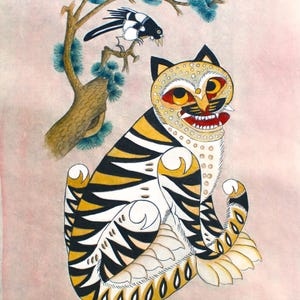 8x10 Print Tiger and Bird