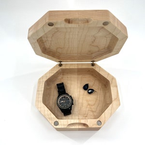 Wooden Box with Magnetic Lid