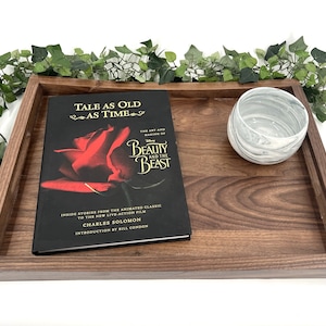 Solid Wood Ottoman Tray