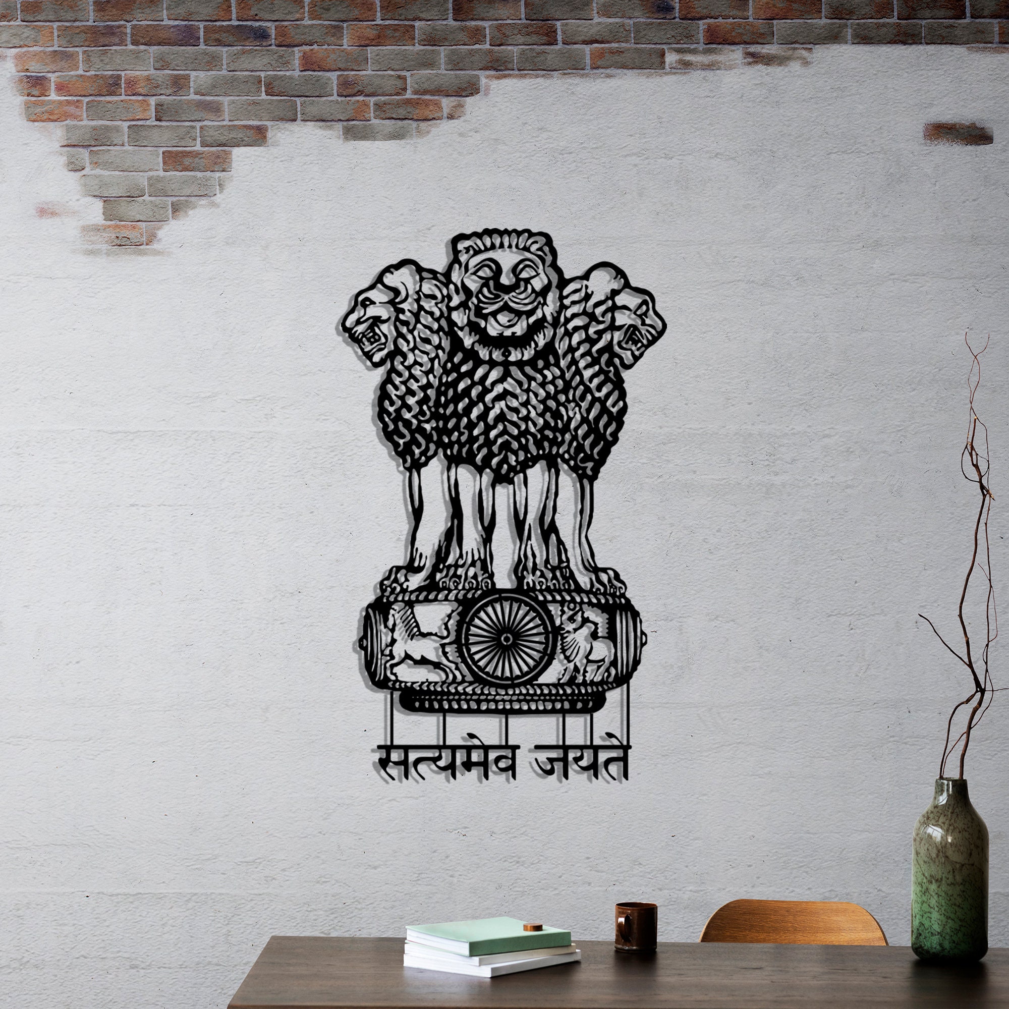 National Emblem of India. Drawing by Vishnu Pandit - Pixels