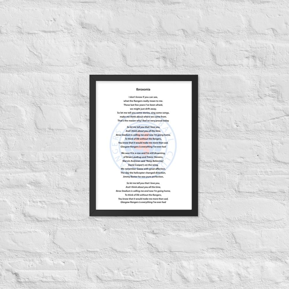 Ibroxonia Rangers Song Lyrics / Words, Download, Print, Printable