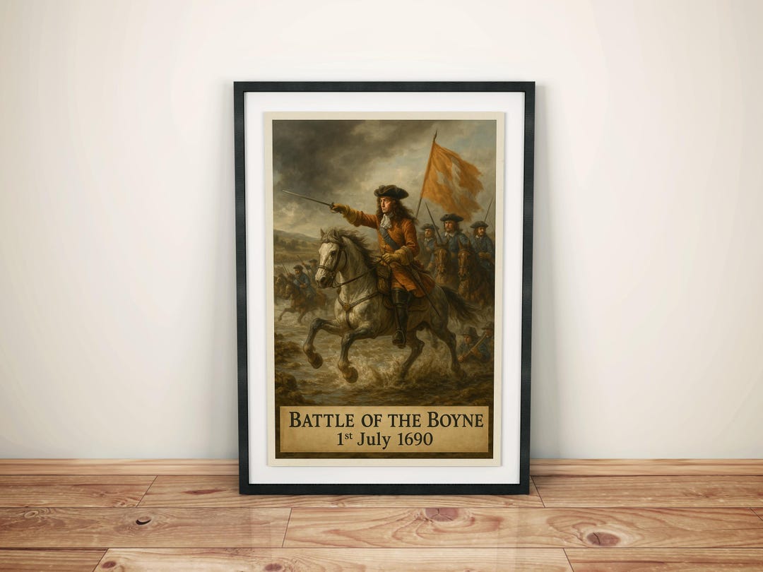 Fine Art Poster - King William III, Battle of the Boyne, 1690 ...