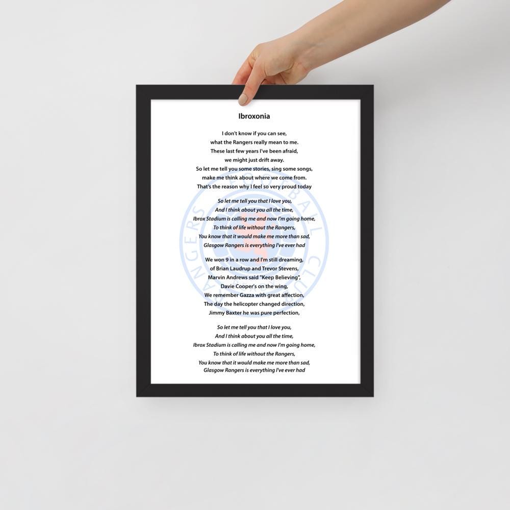 Ibroxonia Rangers Song Lyrics / Words, Download, Print, Printable