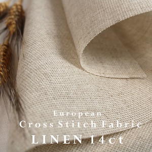 Zele Nava / Linen Cross Stitch Fabric / Starched Cross Stitch Linen Fabric / Counted Cross Stitch Fabric / Free SHIPPING