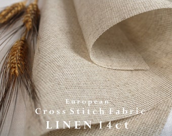 Zele Nava / Linen Cross Stitch Fabric / Starched Cross Stitch Linen Fabric / Counted Cross Stitch Fabric/ Evenweave fabric