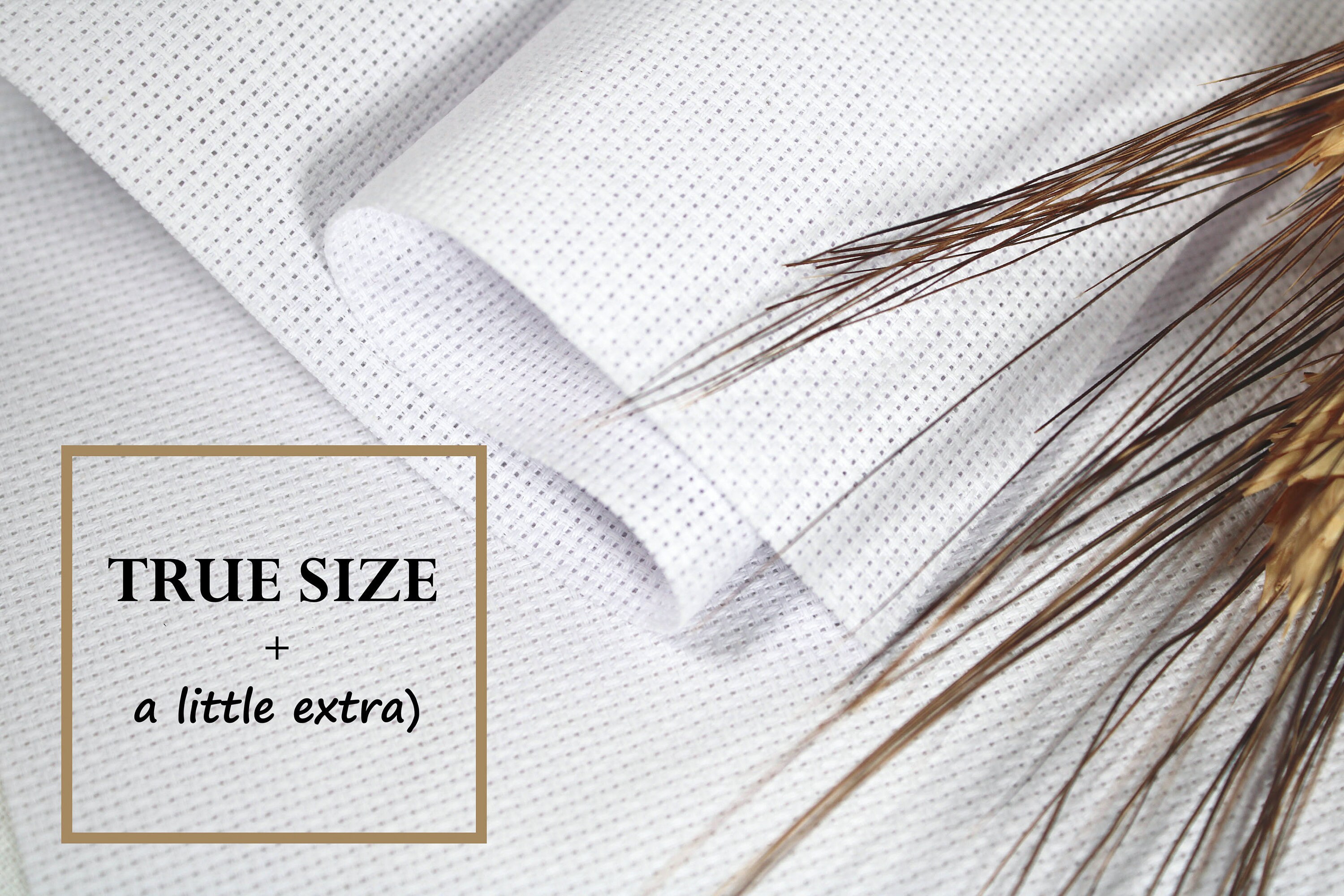 Zelenava / Premium Quality SOFT Aida Cloth 16 Count / White Aida Fabric