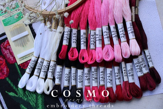 Cosmo - Cotton Embroidery Floss: 600 Black