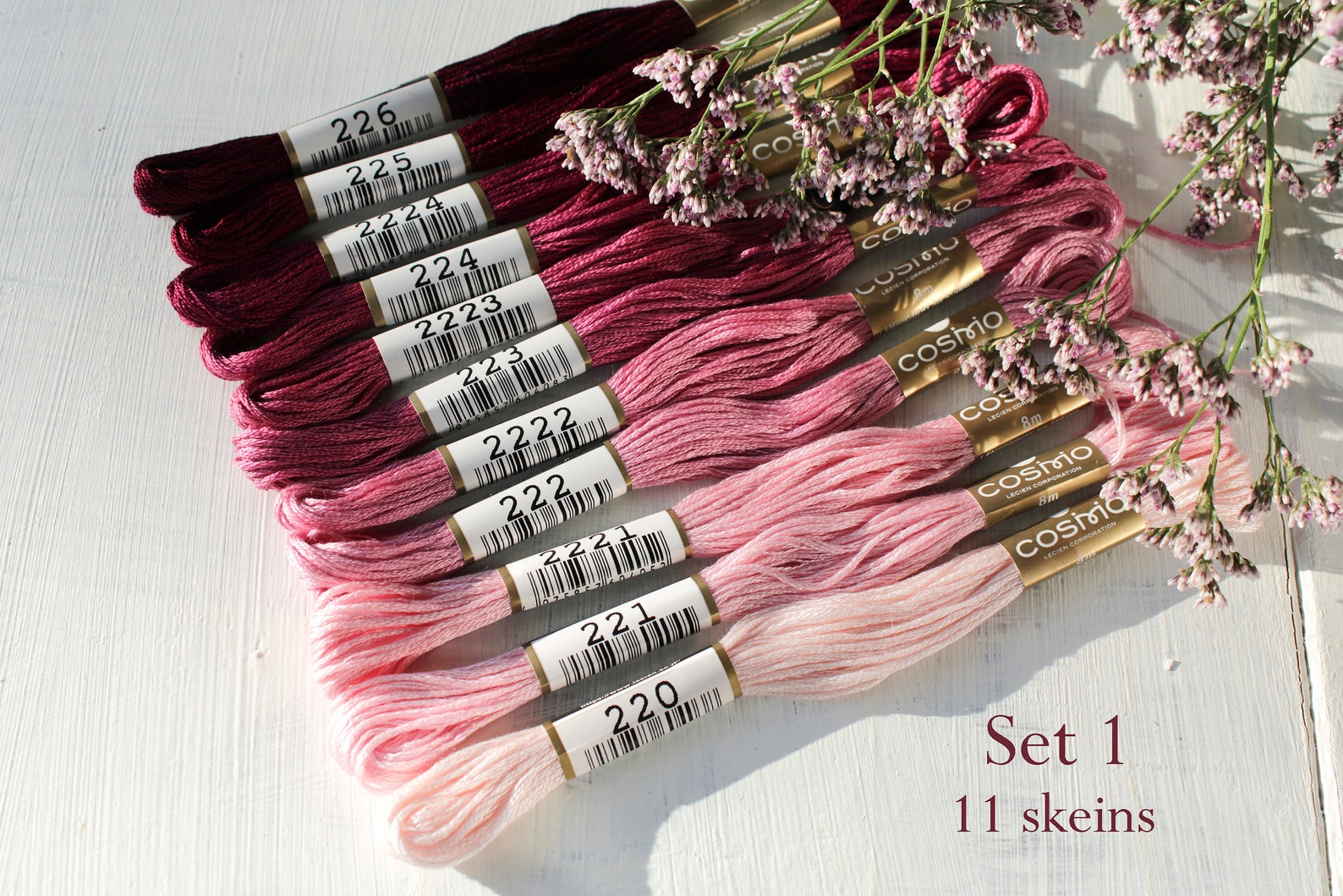 COSMO Embroidery Floss Bundle / Cosmo Thread Set of 11 Pcs / Cosmo ...