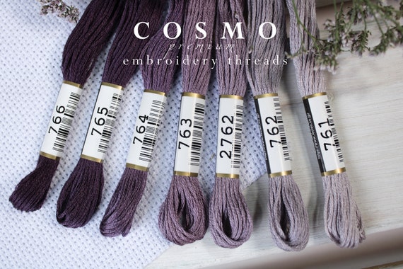 PURPLE Embroidery Floss Set DMC Embroidery Thread Collection Floss