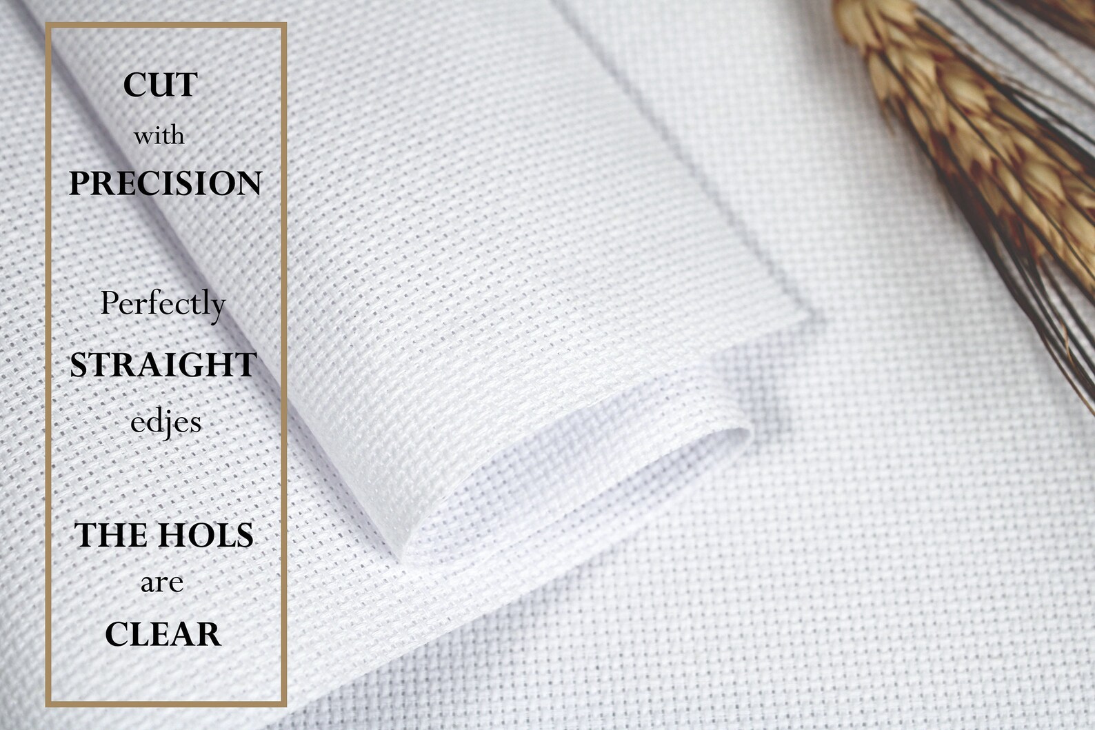 Zelenava / Premium Quality SOFT Aida Cloth 16 Count / White Aida Fabric