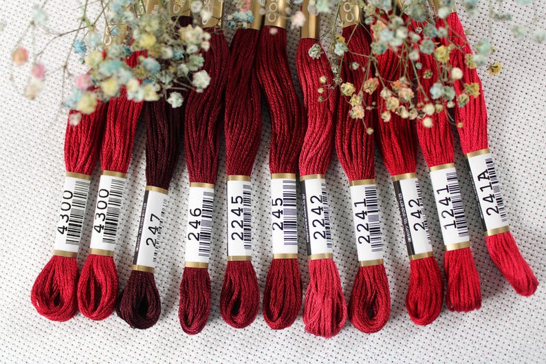 COSMO Embroidery Floss Bundle / Cosmo Thread Set of 11 Pcs / Cosmo ...