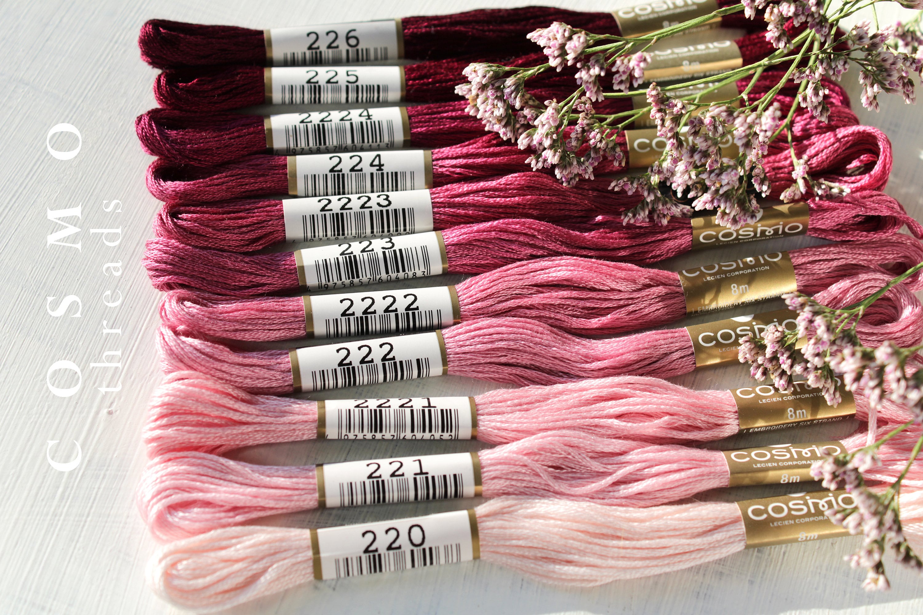COSMO Embroidery Floss Bundle / Cosmo Thread Set of 11 Pcs / Cosmo ...