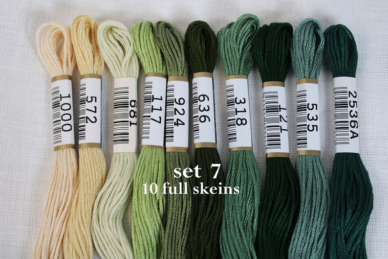 COSMO Floss / Cosmo Thread Set of 10 Skeins / COSMO Embroidery Floss ...