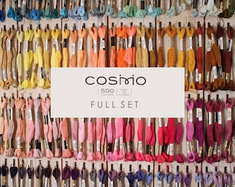 COSMO Embroidery Floss / Cosmo Thread Full Set 500 colors / COSMO Embroidery Floss Bundle / Cosmo Embroidery Thread / Hand Embroidery Thread