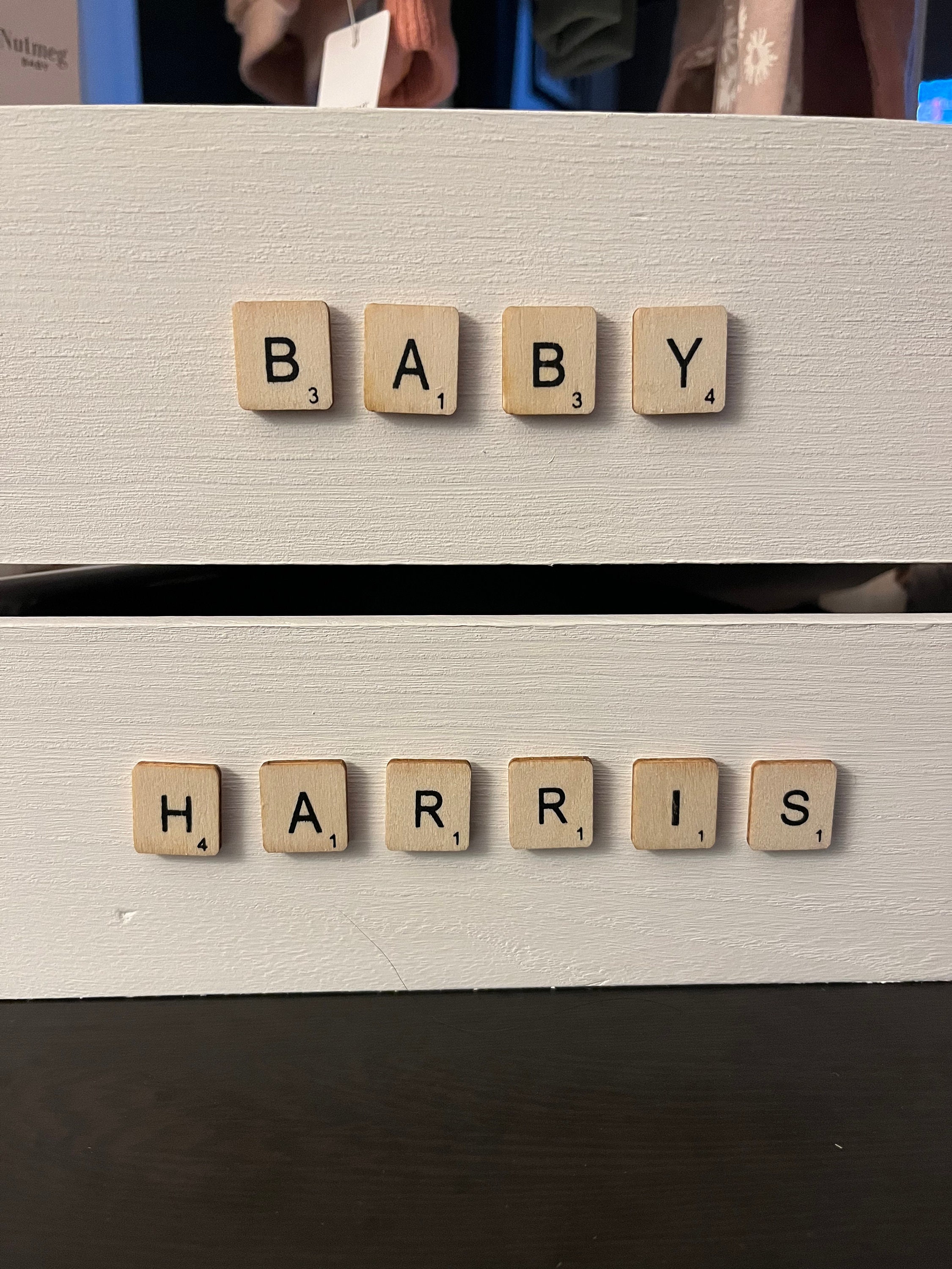 Personalised Hamper Crate With Rail Baby Shower/wedding Etsy UK