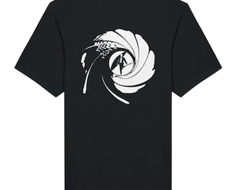 Camiseta de James Bond "Licencia para navegar en kayak", divertida camiseta de kayak en aguas bravas, regalo novedoso para kayakistas, regalo de aventura al aire libre en canoa