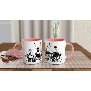 Wild Swimming Ladies Mug, Open Water Swimmer Gift, Customisable Cold Water Swimmers Print, Open Water Swim Mug Outdoorsy Gift for Her