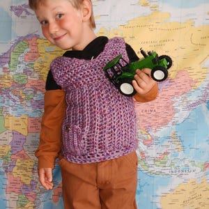 Winter crochet pullover