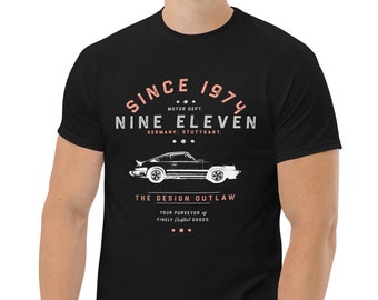 Camiseta única modelo G Nine Eleven desde 1974, coche deportivo clásico alemán, ropa para hombre, regalo