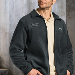 Embroidered Land Rover Defender Columbia Fleece Jacket