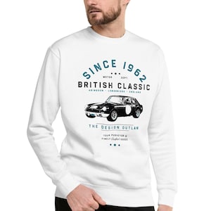 MGB Premium Sweatshirt MGC Classic British Car Sebring Vintage Outlaw Clothing Sports Car Gift for Him Her Birthday