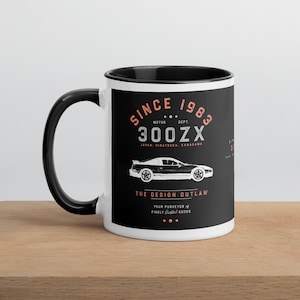 300zx Coffee Mug Unique JDM Sports Car Tee Vintage Z-Car Enthusiast Gift Unique Perfect Gifts for Car Lovers Mens Womens