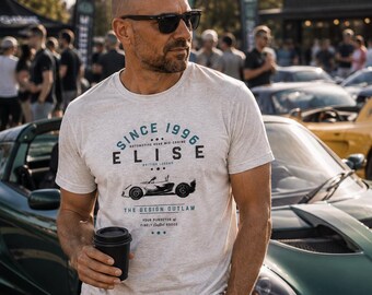 Camiseta Vintage Elise: Ropa única de coches deportivos británicos, regalo para él o ella.