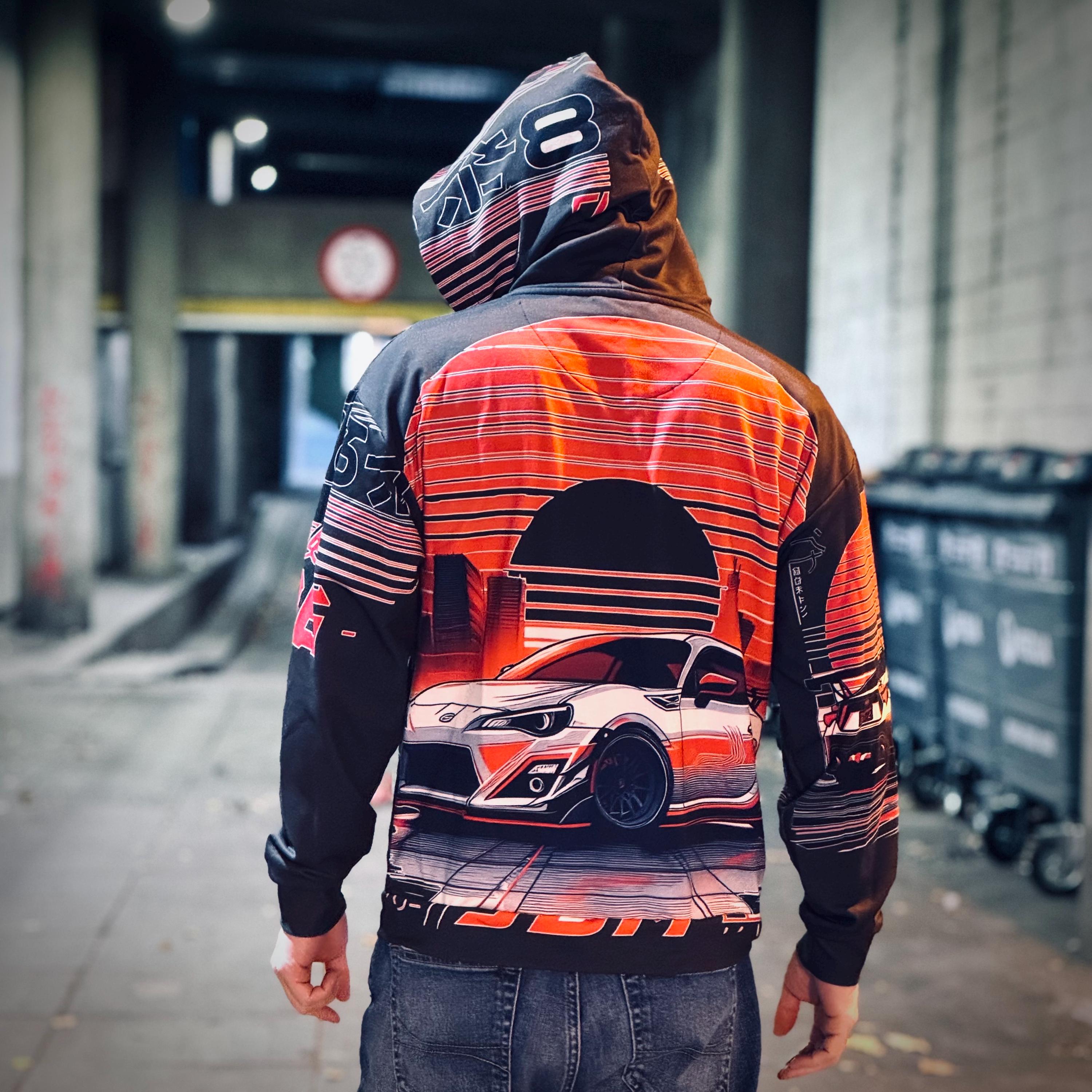 GT86 JDM Zip Hoodie: Japanese Car Graphic Art, All Over Print - Etsy