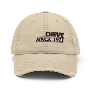 Casquette de baseball Chevrolet, cadeau de voiture américaine classique, chapeau de papa en détresse, vêtements, cadeau pour lui et elle