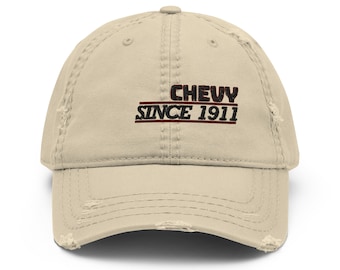 Chevy Baseball Cap: Distressed Vintage Dad Hat, American Car Gift