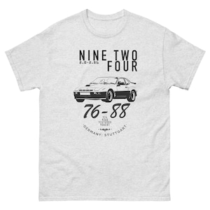 NINE TWO FOUR T-Shirt | Vintage  Classic German Sports Car Apparel | Unique Birthday Gift for Him or Her | Retro Car Enthusiast Clothing