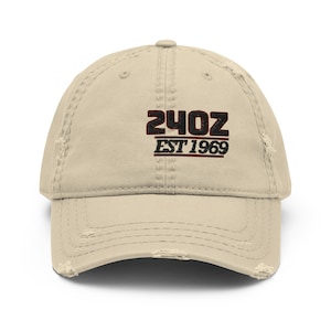 Datsun 240z Baseball Cap: Distressed Dad Hat, Japanese Car Gift
