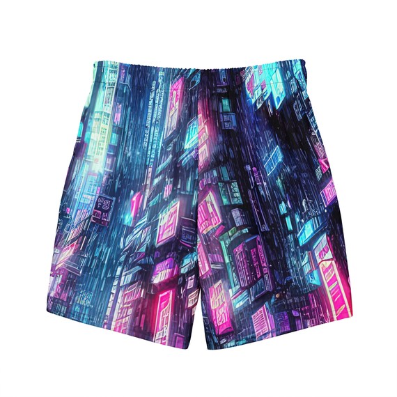 Cyberpunk Shorts Cyberpunk Apparel Vaporwave Shorts Mens