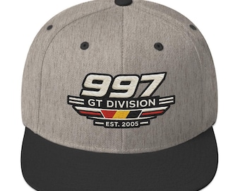 997 Snapback Hat: Classic Nine Eleven German Sports Car Clothing Cap